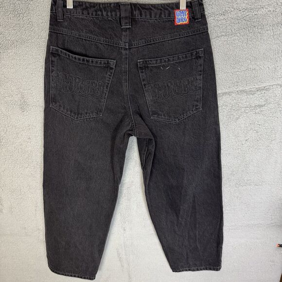 Empyre Jeans Men's 30x27 Black Denim Relaxed Fit Tapered Leg Drawstring - Picture 7 of 10